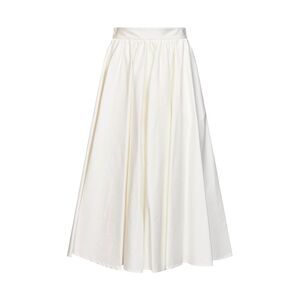 Blanca Vita Women White Stretch Poplin Golia Full Midi Skirt